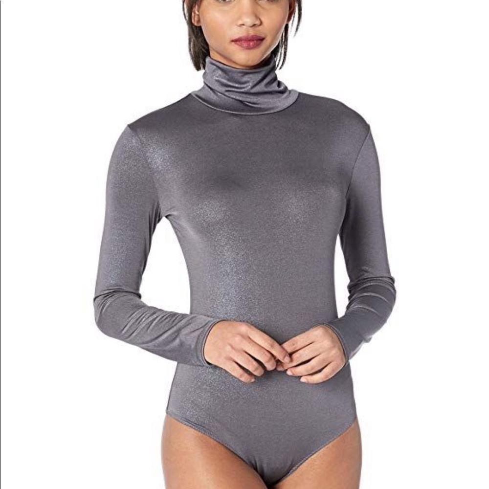 BCBG Metallic Turtleneck